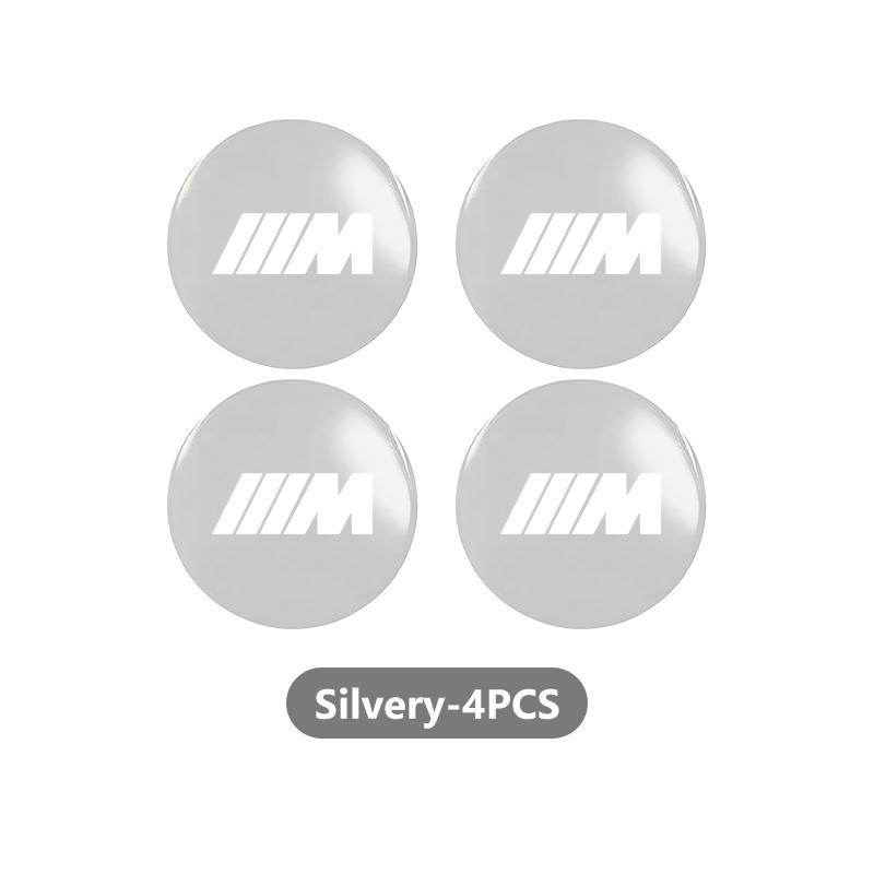 XZFG7 Aluminum Badge Auto Wheel Center Cover Stickers Hub Caps Decals For BMW 1 3 5 7 Series M F01 F20 F10 F13 E52 E53 E60 E93
