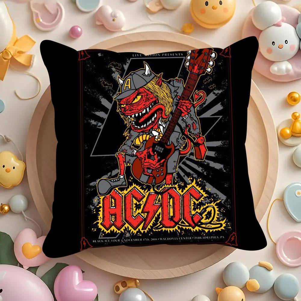 Горячие AC-DC Rock Band Наволочки чехлы для подушек гостиные диваны домашний декор подарки