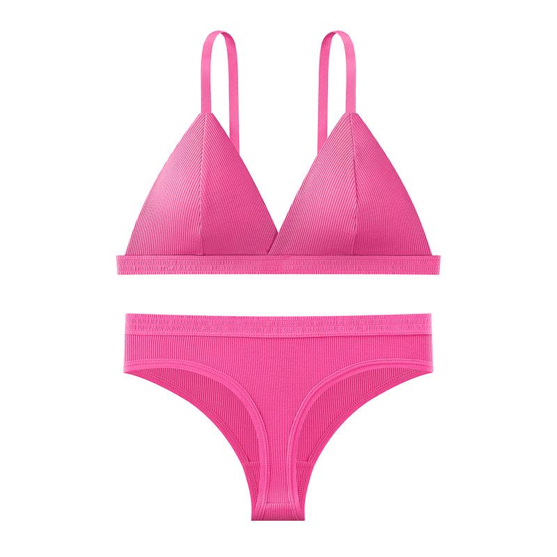 Французский бюстгальтер с треугольной чашкой без косточек для женщин - Тонкие бретели, Дышащий и удобный