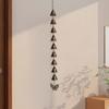 Vintage Hanging Wind Chime Weather-proof Metal Wind Bell Cluster with Chain Retro Outdoor Garden Patio 5/9 Bells Hanging Decoration Ornament
