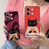 Милый Кофе-Кот Матовый ТПУ Чехол для Мобильного Телефона для Xiaomi Redmi 15 14 13 12 A5 3 2 1 C Plus 4G 5G Цветная Печать