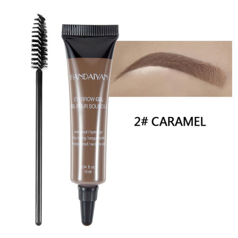 6 цветов Косметика для бровей Зубная паста Водостойкая татуировка бровей Натуральная долговечная краска для макияжа Крем для бровей