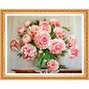 DIY 5D Full Embroidery Diamond Painting "Peony Flower" Round Rhinestone Stitch Needlework Home Decor
