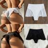 2 Colors Women Bikini Bottoms With Mesh Vintage High Waist Butts Swimsuits