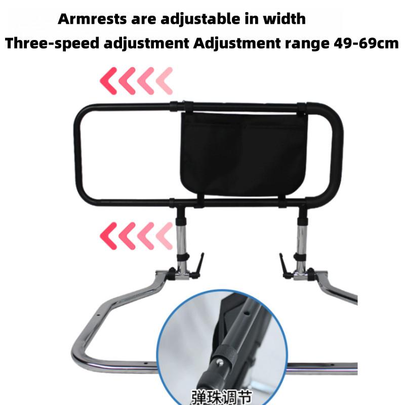 Безопасный бортик для кровати Складной прикроватный поручень Регулируемая высота Защитный барьер против падений для пожилых/беременных/пациенто