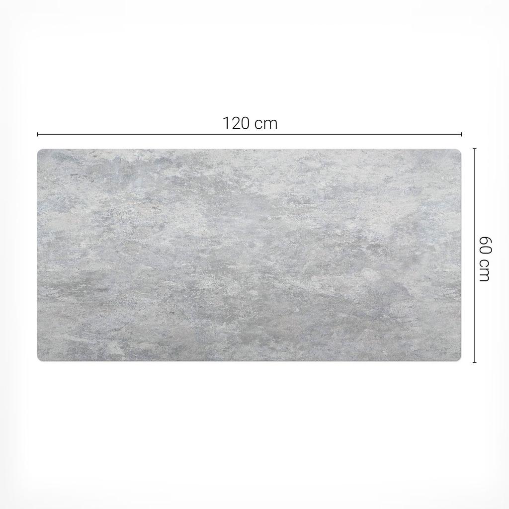 Podkładka Gamingowa Antypoślizgowa Pod Myszkę Betonowa Tekstura 120X60 Cm