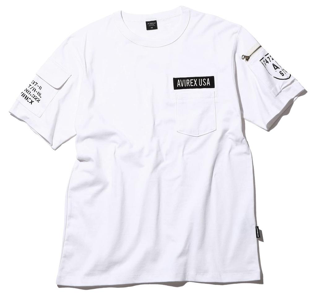 AVIREX FATIGUE T-SHIRT L 001 WHITE