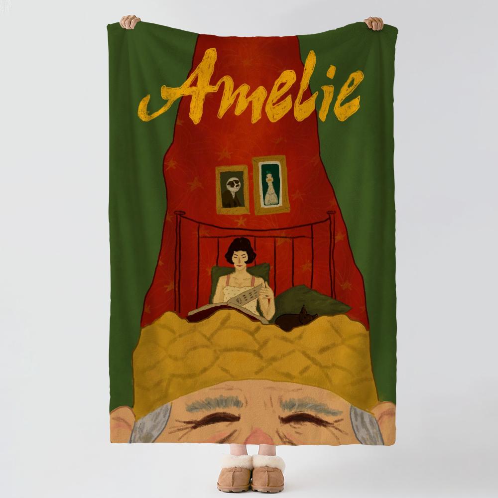 Character a-amelie-e Плотное Уютное Фланелевое Одеяло, Многоцелевое Использование В Помещении На Улице Ежедневный Сон