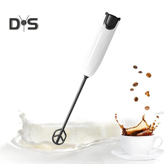 Мини-вспениватель молока, ручной пеногенератор, работающий от аккумулятора, запуск одной кнопкой, съемный беспроводной блендер для яиц, миксер для кофе, палочка