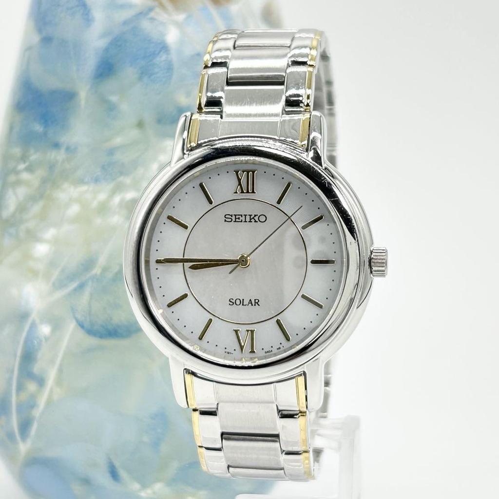 [USED] SEIKO SOLAR Shell Dial V1 81-0AD0 Watch