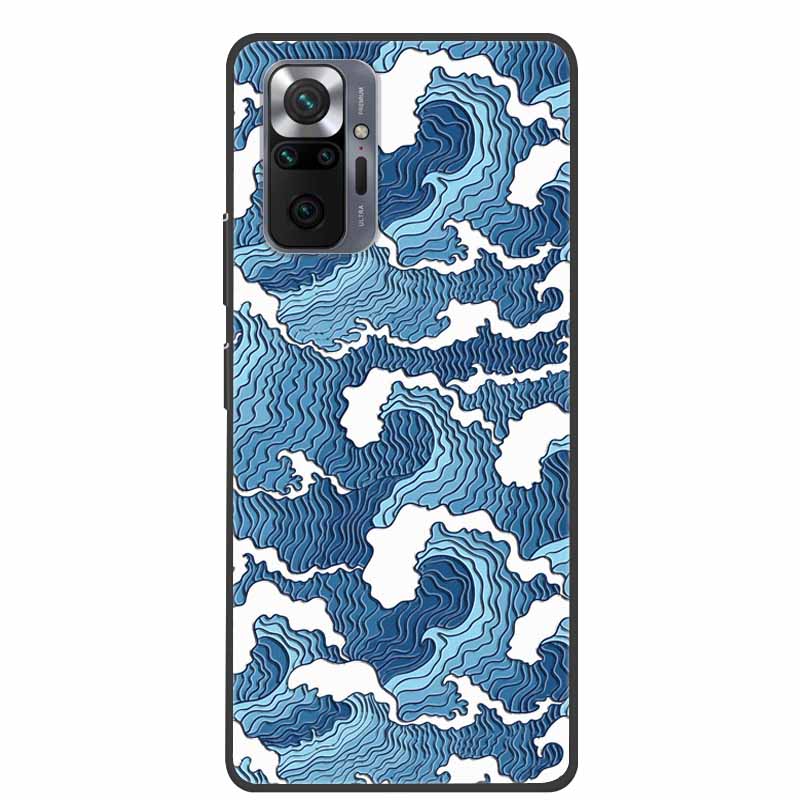 Чехол для телефона Redmi Note 10 Pro, 3D тиснение цветами, задняя крышка для Xiaomi Redmi Note 10S 10 4G 5G, силиконовый мягкий чехол-накладка с цветочным узором