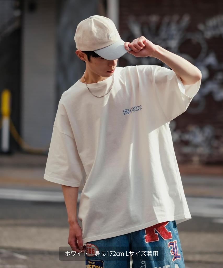 [IMPROVES] [SIDEWAYSTANCE] Short Sleeve Drip Logo Print T-Shirt