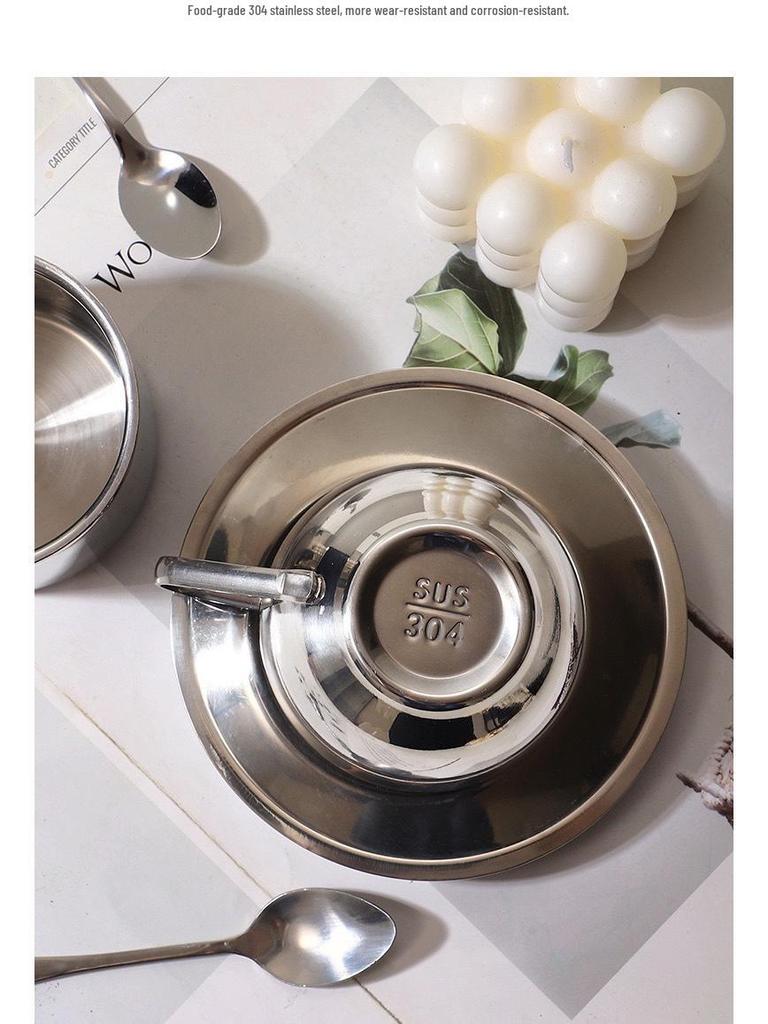 Набор из 2-х двойных термокружек для кофе Milan Luxe из нержавеющей стали