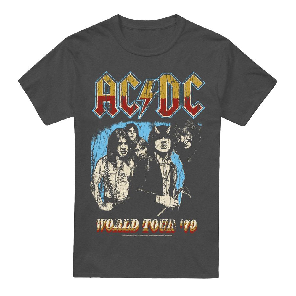 AC/DC Unisex Adult World Tour 79 T-Shirt