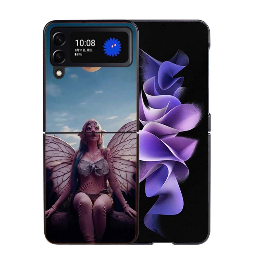 Чехол для телефона Melanie Martinez для Samsung Z Flip 7 6 5G Galaxy Z Flip4 Z Flip5 Z Flip3 Черный Жесткий ПК Чехол Защитный Чехол