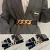Decorative Dress Girdling Elasticity Simple Chain Thin Belt Elastic Waistband