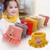 Children's Knit Scarf: Cute Deer Design, Warm, Windproof, Faux Wool Collar for Autumn and Winter