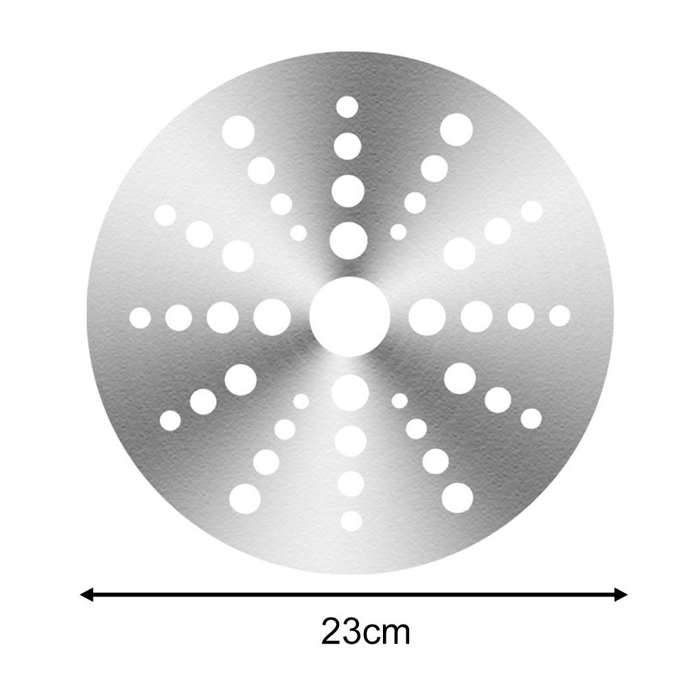 Диск-рассеиватель тепла Пластина-рассеиватель тепла Кухонное использование Красивый дизайн с отверстиями Равномерное распределение тепла Пищевая нержавеющая сталь
