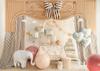 Elephant Foil Balloon Standing Gray 91X61Cm