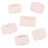 100Pcs Cute Headband Hair Clips Jewelry Display Card Blank Kraft Paper Card Hairclip Price Tag Hairpin Packaging Cardboard Holde
