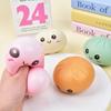 Soft Squeezable Steamed Bun Toy with Smiling Face, Slow Rising Anti-Anxiety EDC Fidget Toy