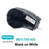 1PK M21-375-595/M21-750-430/M21-750-7425 Black On WhiteCompatible BRADY BMP21 PLUS Handheld Label Printer Self-Laminating Vinyl