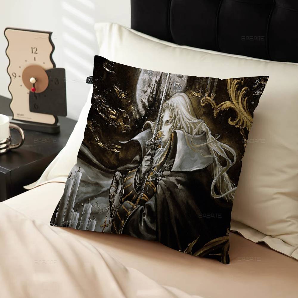 Game C-Castlevanias Symphony Of The Night Cushion Cover Inches Farmhouse Decor Home Throw Pillow Covers For Couch Decorations