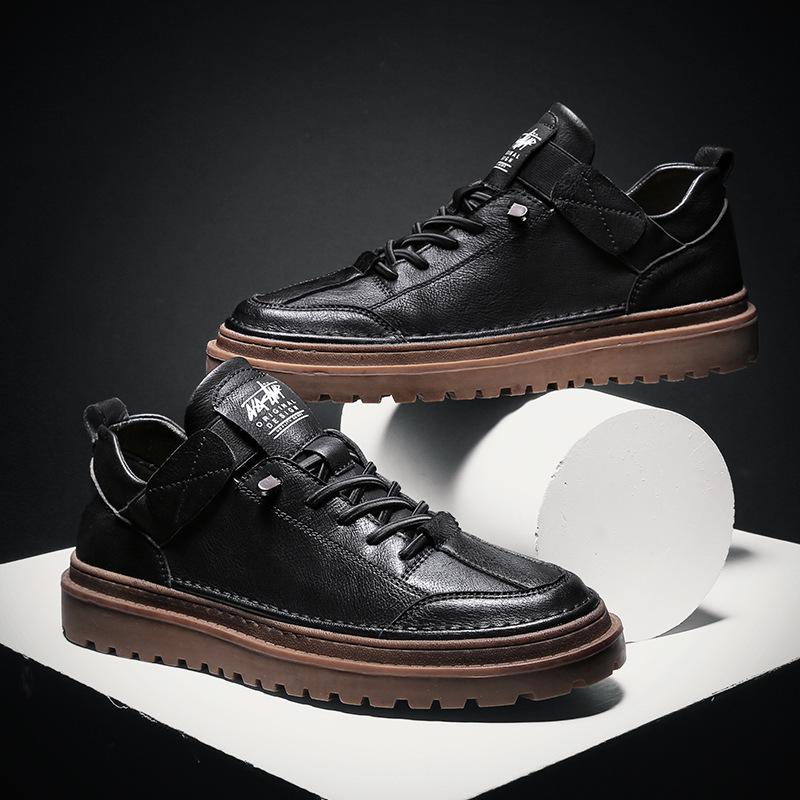 Мужские ботинки из спилковой кожи, брендовые водонепроницаемые зимние ботинки на шнуровке для мужчин 2024 года, новые классические повседневные рабочие ботинки для мужчин222