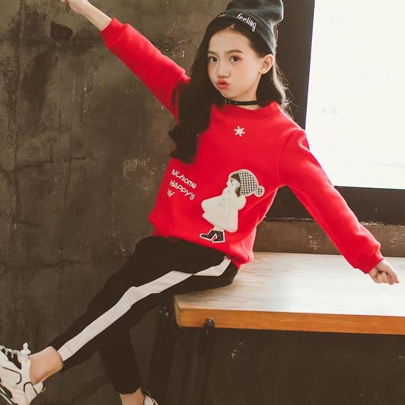 Свитера для девочек, весенне-осенние детские корейские топы с длинными рукавами и героями мультфильмов для подростков, детская нижняя рубашка