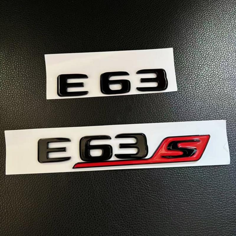 For black car letters E63 E63S logo logo sticker car suitcase badge decal Mercedes Benz E63 E63S W213 accessories IZ9