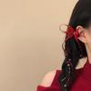 Высококлассная заколка для волос с кисточкой-бантом из страз и зажимом-уточкой - Универсальный, модный аксессуар для женщин