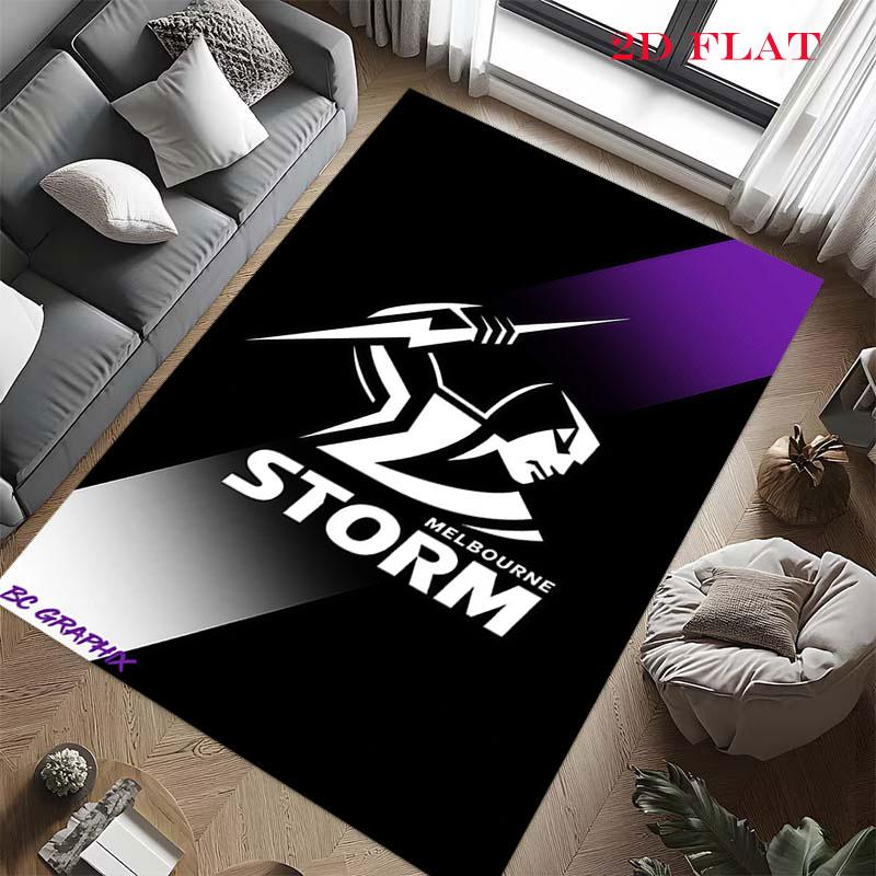 Melbourne Storm Carpet Rug for Living Room Bedroom Home Sofa Decoration,Kids play Nonslip Floor Mat