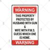 Warning Metal Sign Vintage Plaque Metal Caution Area 51 No Trespassing Retro Garden and Yard Caution Tin Sign Garage Park Decor