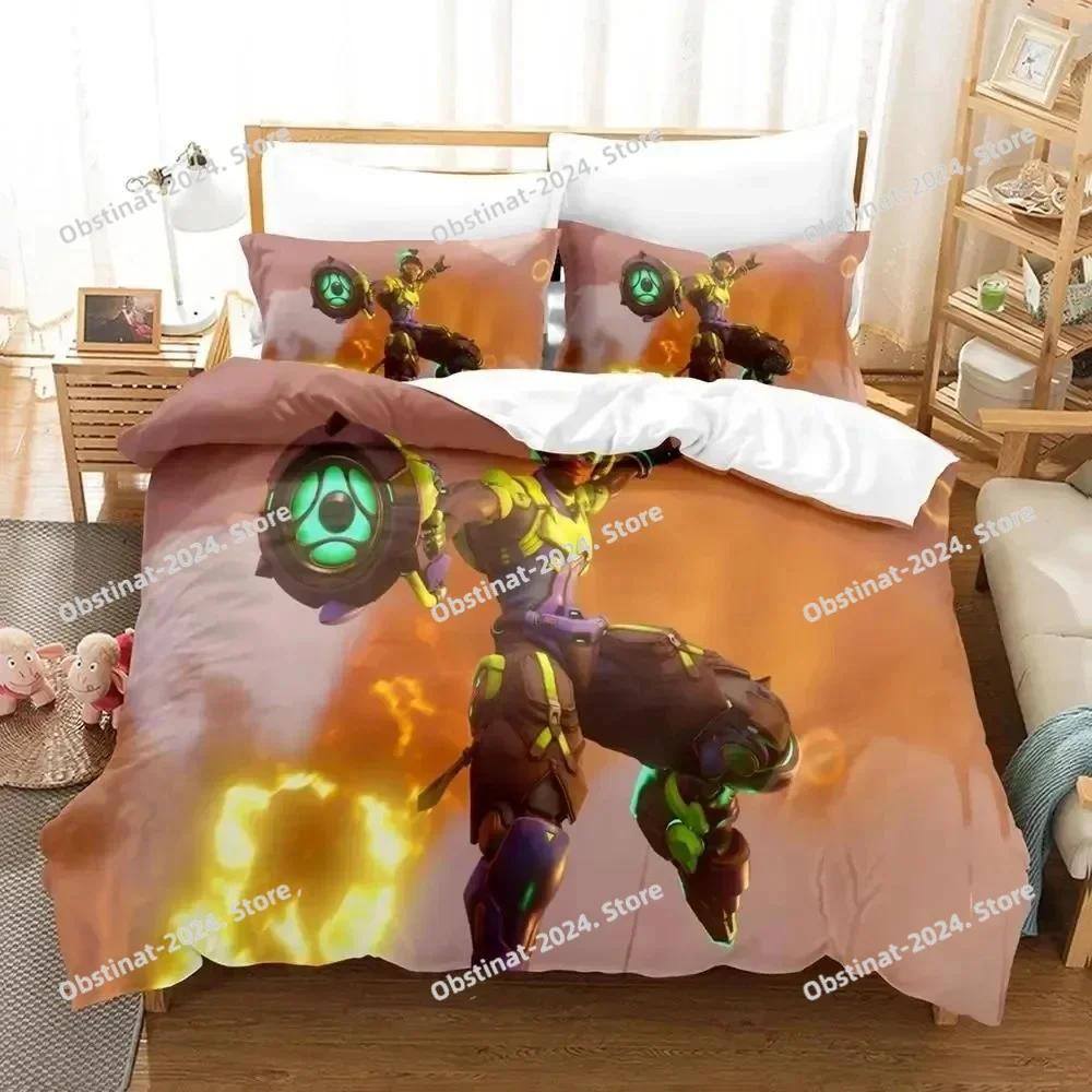 Игровой Постельное Белье Overwatch Комплект Пододеяльник Полный Queen King Размер Наволочка Постельное С Принтом Постельный Комплект Взрослый Детская Спальня Односпальный Twin