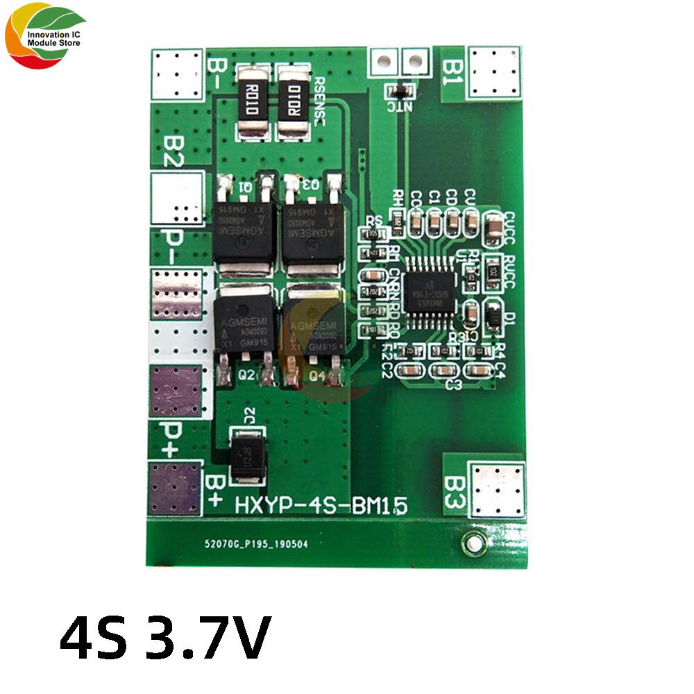 4S 14A 12.8V 18650 Плата защиты литий-железо-фосфатного аккумулятора LiFePO4 4S BMS Схема балансировки заряда PCM 3 шт.