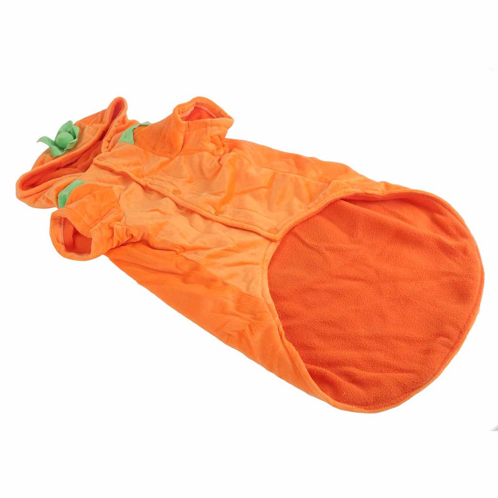 Одежда для собак на Хэллоуин, милый теплый костюм для собак средних и больших размеров, осень-зима, оранжевый, 4XL