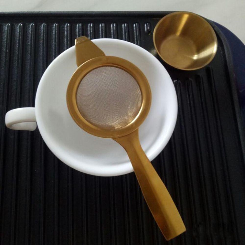 Pratical Fine With Handle Coffee Teapot Infuser Mesh Colander  Tea Strainer Stainless Steel Filters