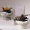Creative Moon Surface Candle Container Eco-friendly Reusable Mini Flower Pot Cactus Candle