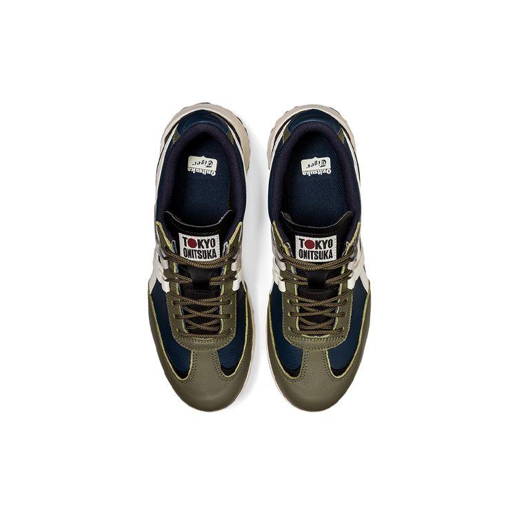 ONITSUKA TIGER Delegation EX Ретро Повседневные Легкие Дышащие Низкие Кроссовки Унисекс Кроссовки Белый Синий Зеленый 1183A559-401