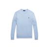 Polo Logo Print Crew Neck Long Sleeve Sweatshirt Men Sweatshirt Light-Blue 710890558-502