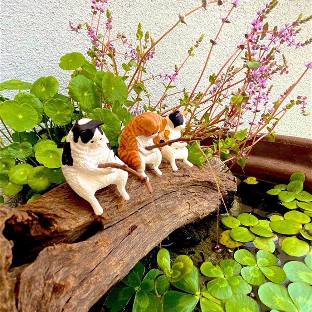 8 типов DIY Рыбалка Кошка украшения для аквариума ландшафтный дизайн креативные украшения дома аксессуары товары для домашних животных