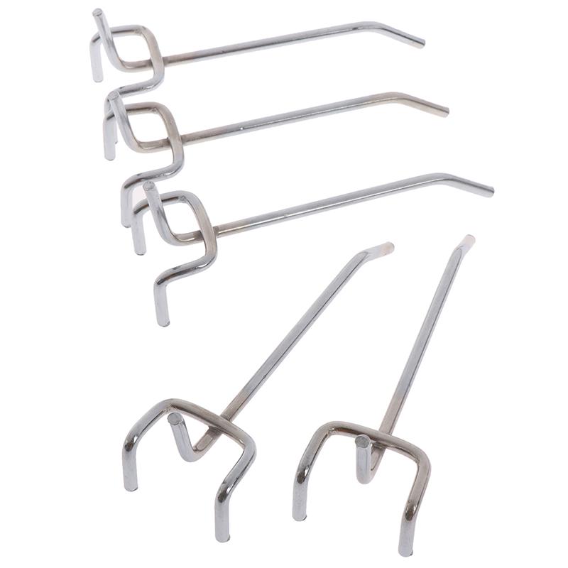 5 шт. Крючковая панель перфорированная настенная для хранения гаража мастерская крепление 10 см