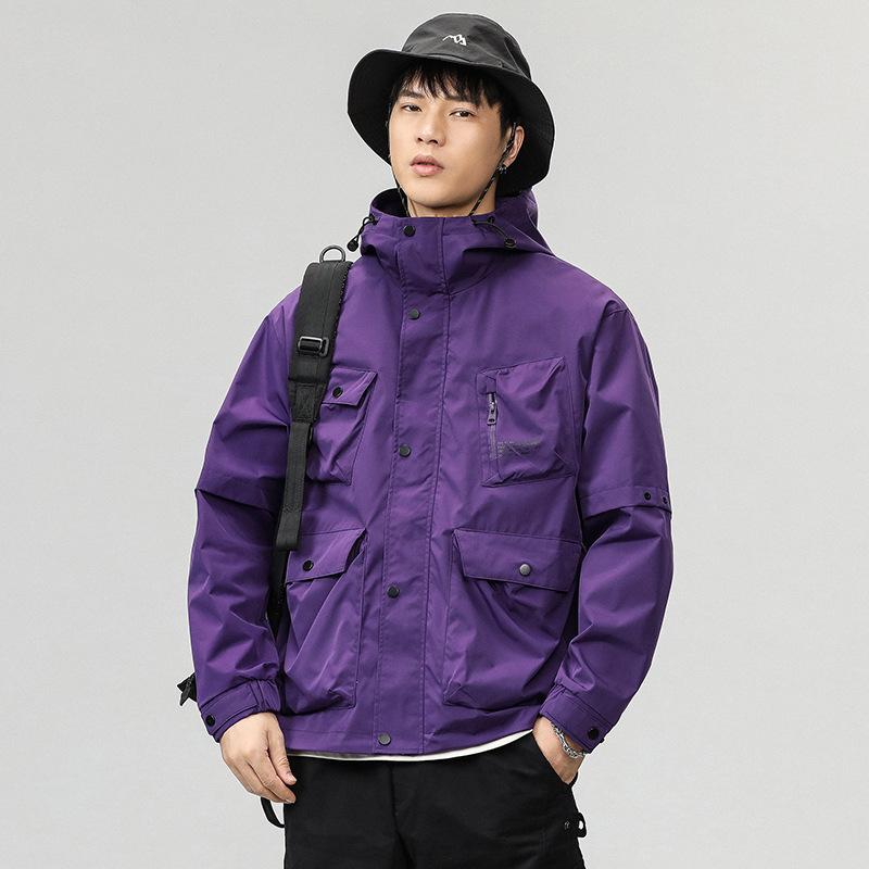 Куртка с капюшоном Мужская сезонная повседневная куртка для мальчиков Модная горная куртка Одежда