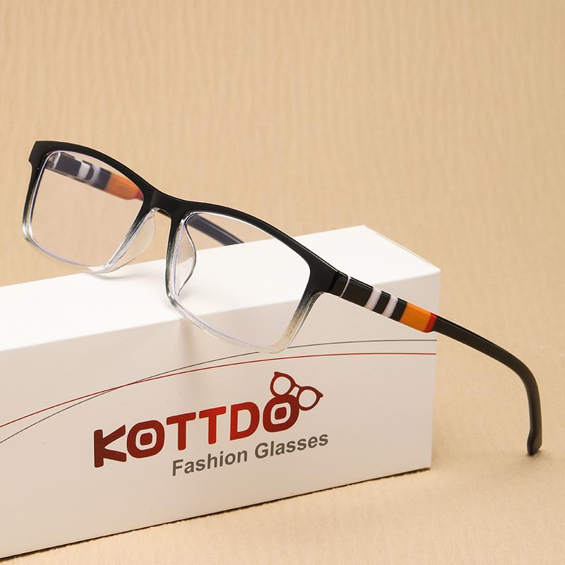Fashion Anti-Blue Light Reading Glasses Spring Leg Men Women Presbyopia Reading Eyewear Optical Glasses + 1.0 + 1.5 + 2.0 + 2.5