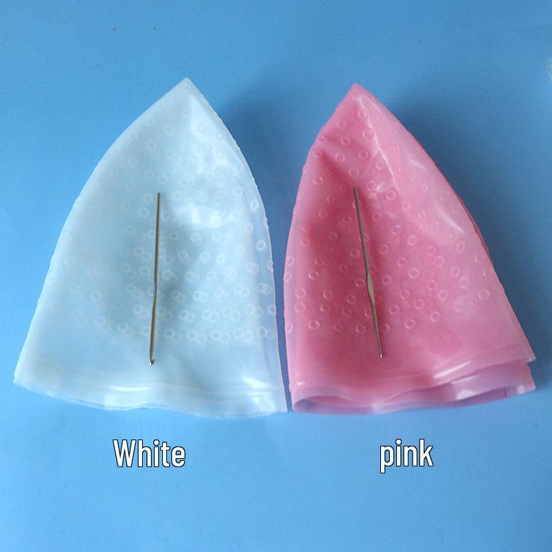 Durable Silicone Highlighting Cap with Needle for Hair Dyeing