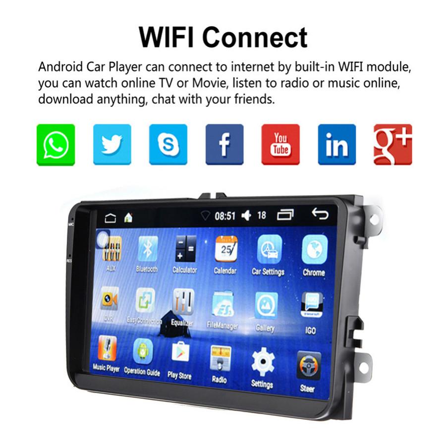 9" Android 6.0 2-DIN 1080P GPS WiFi MP5 VW Плеер