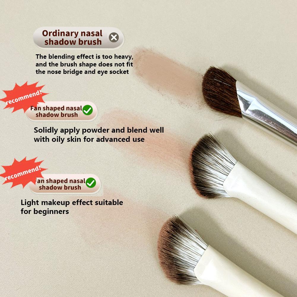 Nose Shadow Brush Angled Contour Makeup Brushes Eye Silhouette Brush Concealer Eyeshadow Blendi F0S3