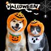 Cute Pet Cat Dog Pumpkin Hat Party Festival DIY Hat Decoration Easter Halloween Decoration Supplies Thickened Cold Protection
