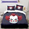 3pcs Pennywise the Dancing Clown1 pattern bedding set duvet cover set includes duvet cover &pillowcases, perfect all season bedroom decoration & gift