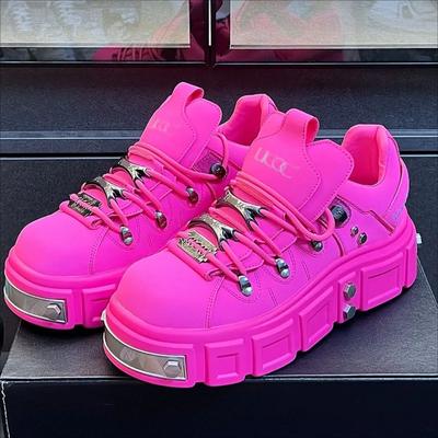 Оригинальная брендовая мужская обувь, модные кроссовки с толстой подошвой, повседневная обувь в уличном стиле в стиле хип-хоп для мужчин, заклепки, вулканизированная дизайнерская обувь